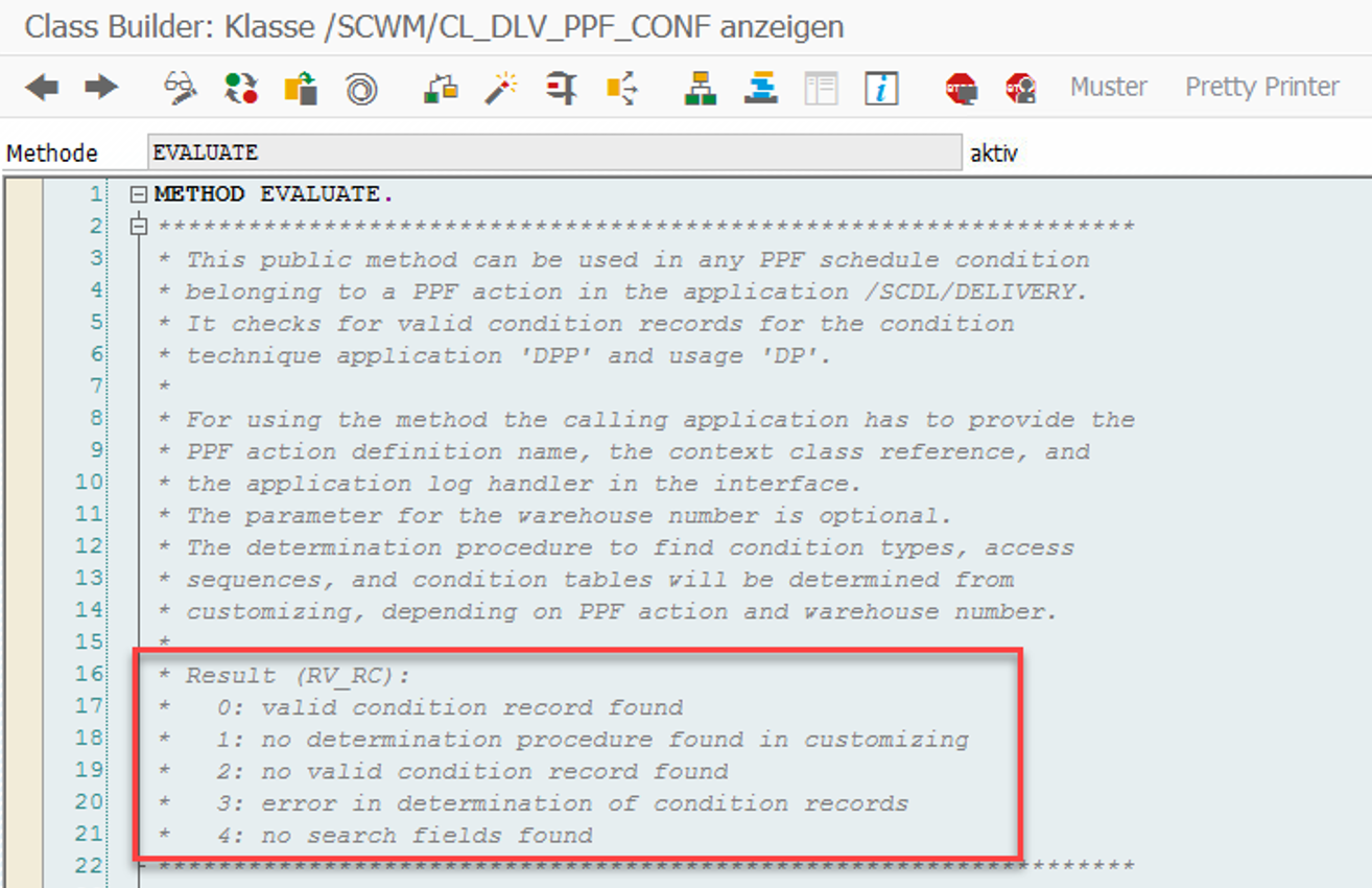 SAP EWM PPF condition records_09